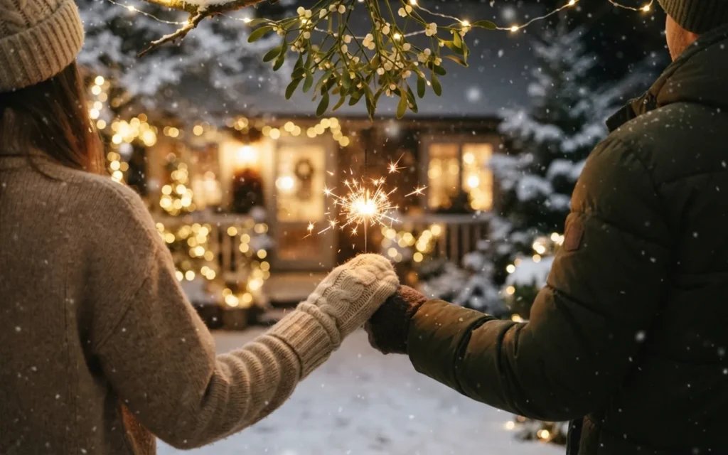 Kerstwensen over liefde voor een romantisch feest