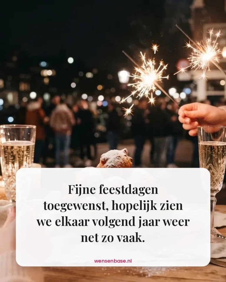 Fijne feestdagen toegewenst, hopelijk zien we elkaar volgend jaar weer net zo vaak.