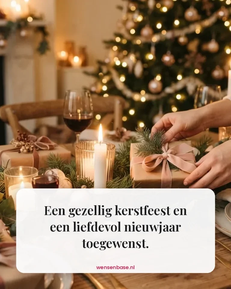 Een gezellig kerstfeest en een liefdevol nieuwjaar toegewenst.