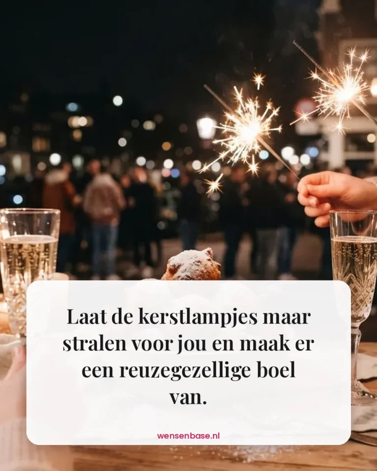 Laat de kerstlampjes maar stralen voor jou en maak er een reuzegezellige boel van.