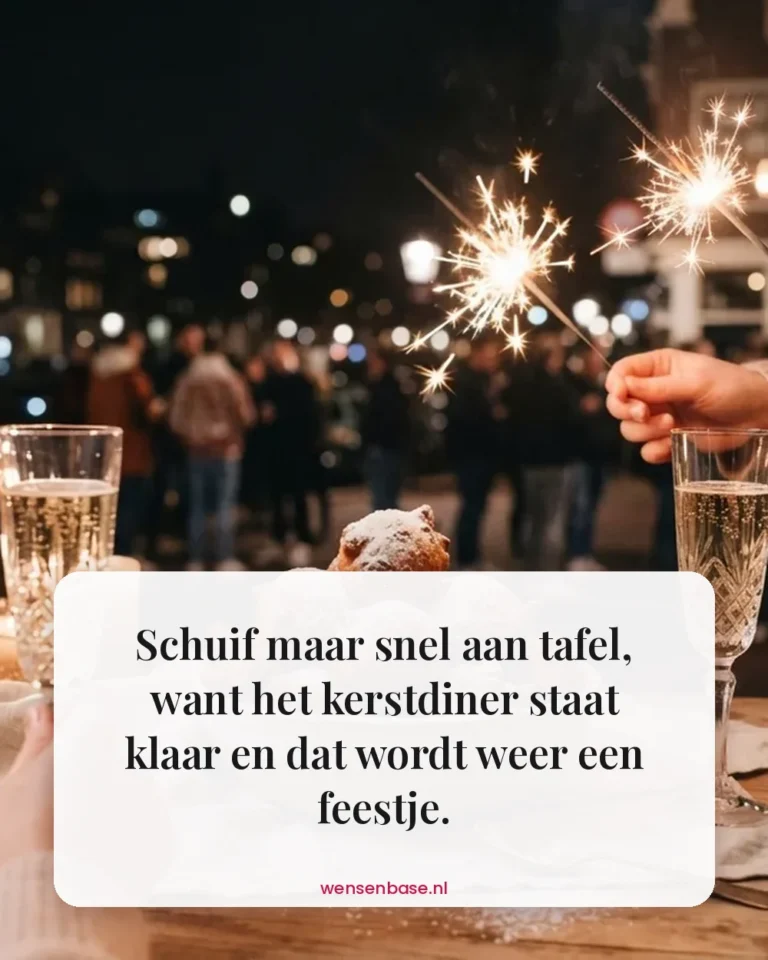 Schuif maar snel aan tafel, want het kerstdiner staat klaar en dat wordt weer een feestje.
