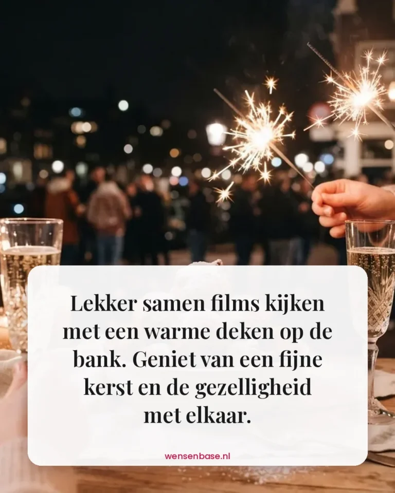 Lekker samen films kijken met een warme deken op de bank. Geniet van een fijne kerst en de gezelligheid met elkaar.