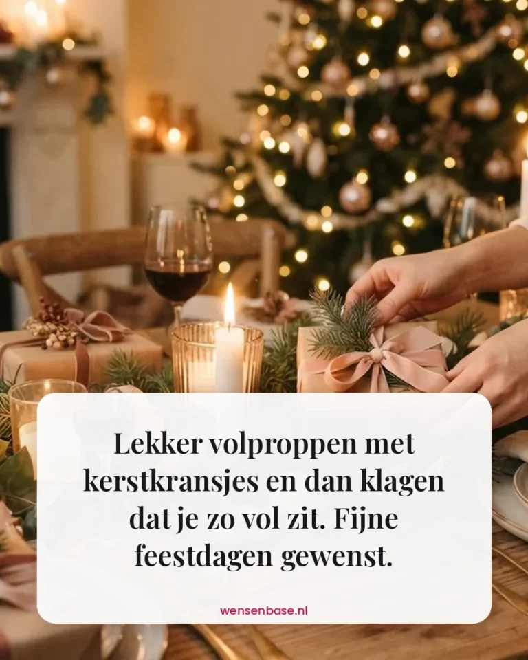 Lekker volproppen met kerstkransjes en dan klagen dat je zo vol zit. Fijne feestdagen gewenst.