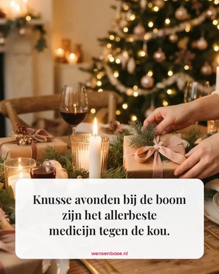 Knusse avonden bij de boom zijn het allerbeste medicijn tegen de kou.
