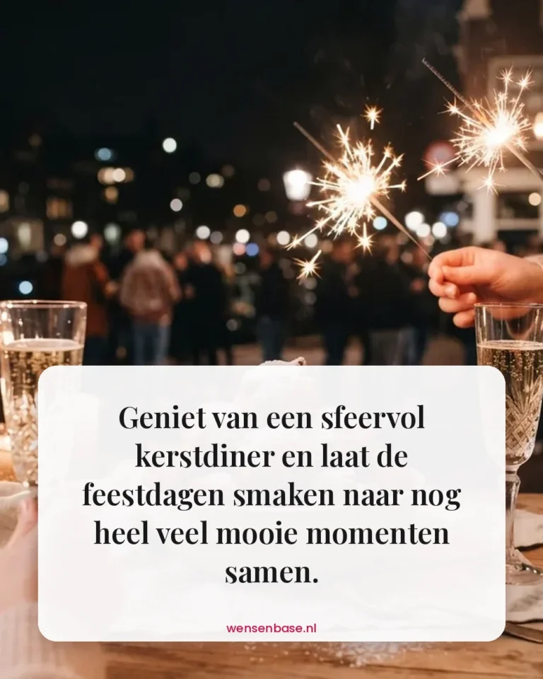 Geniet van een sfeervol kerstdiner en laat de feestdagen smaken naar nog heel veel mooie momenten samen.